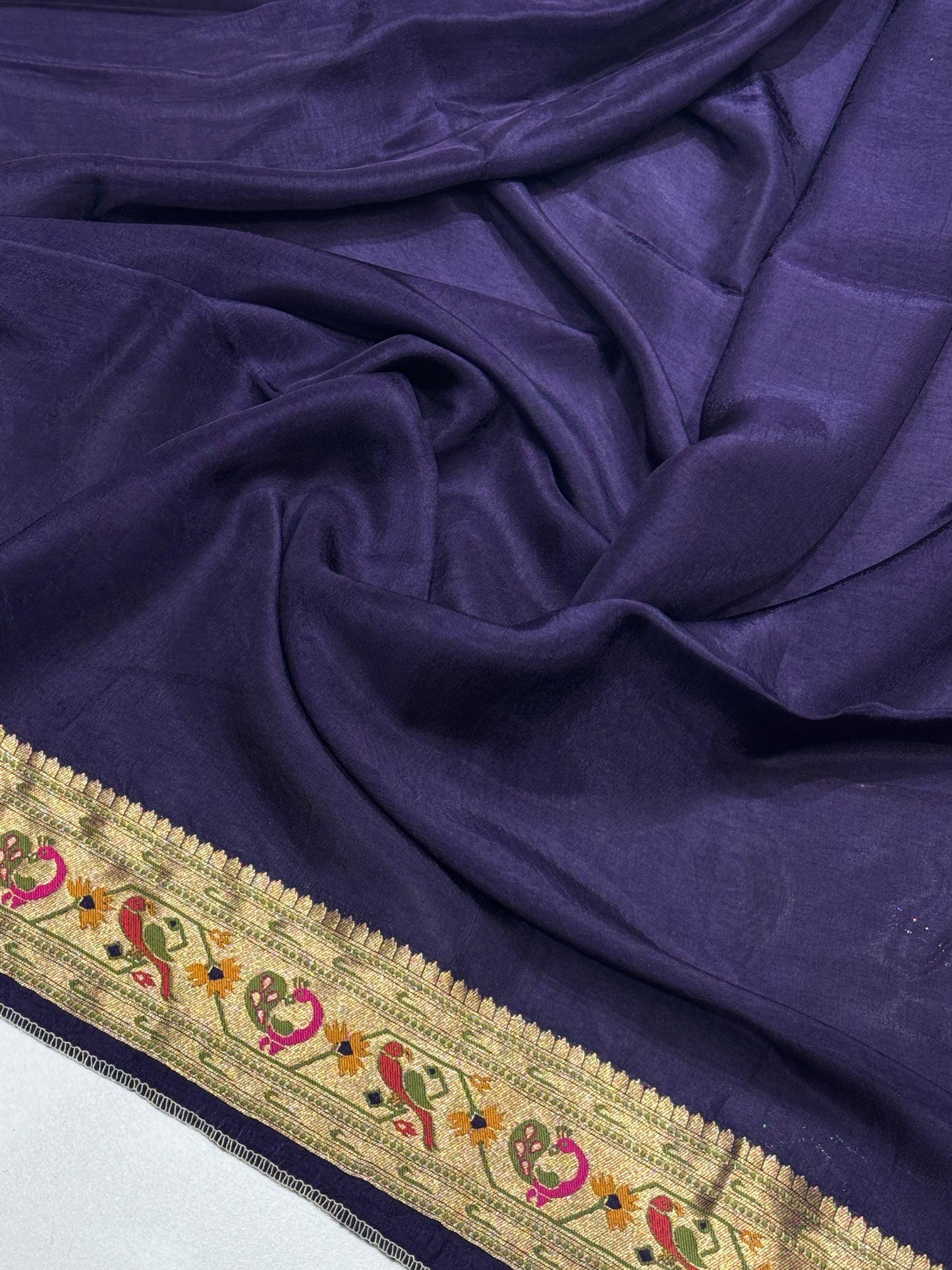 SEMI CREPE PAITHANI