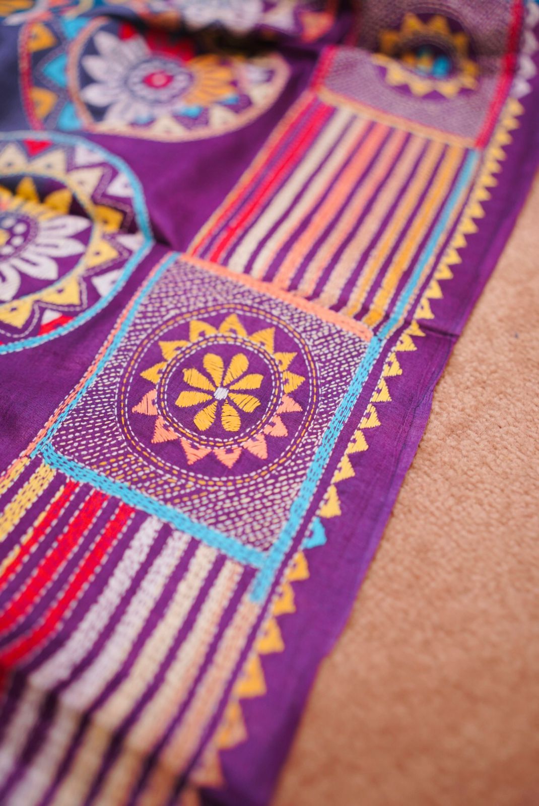 Pure Tussar Kantha