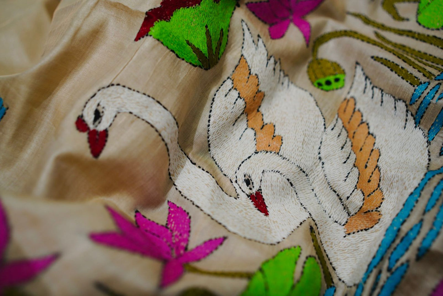 Pure Tussar Kantha
