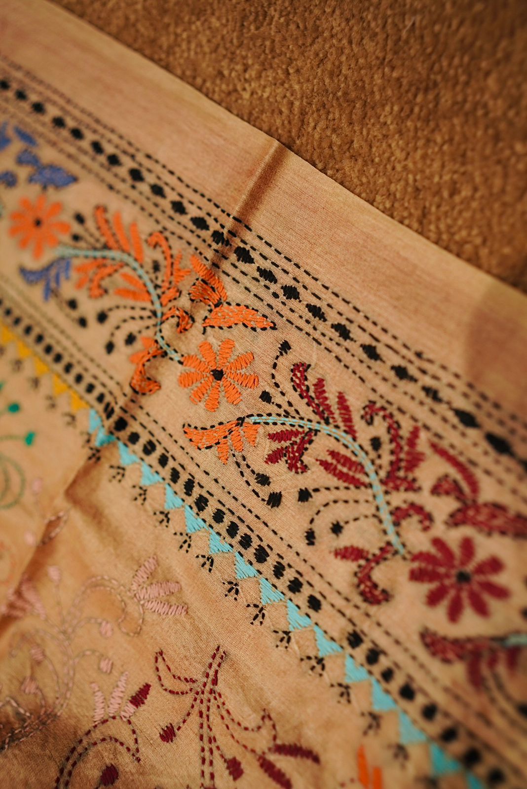 Pure Tussar Kantha
