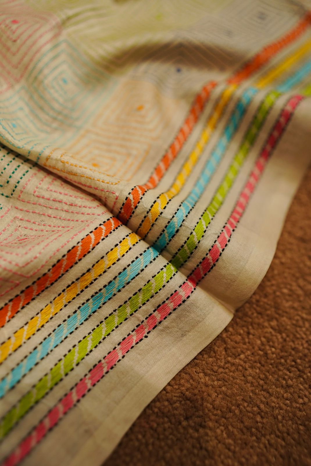 Pure Tussar Kantha