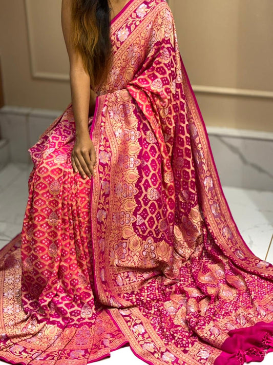 Bandhej Khaddi Saree