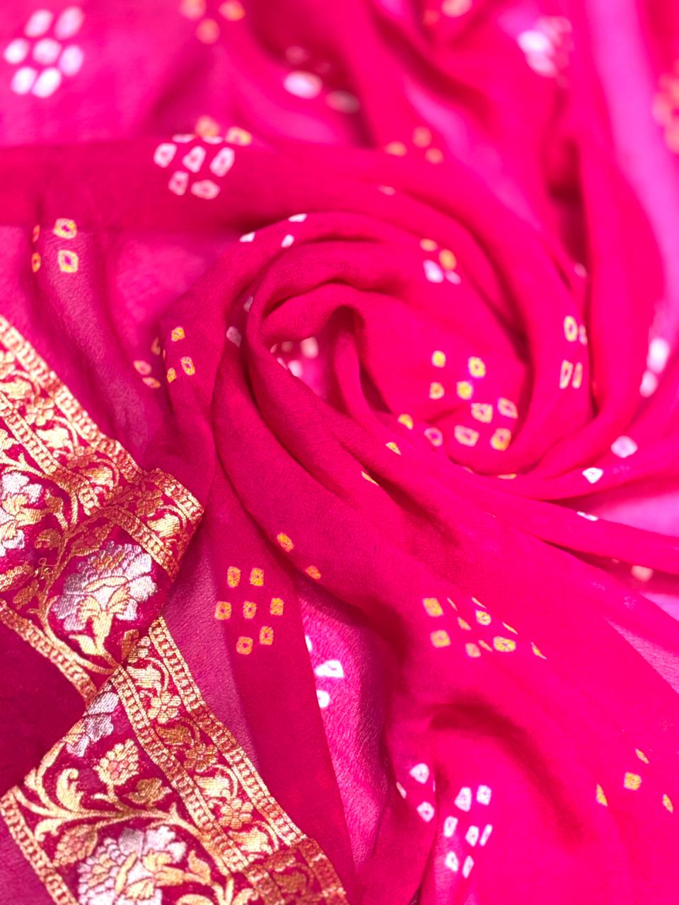 Bandhej Khaddi Saree