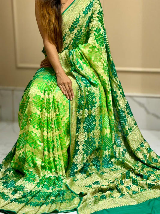 Bandhej Khaddi Saree
