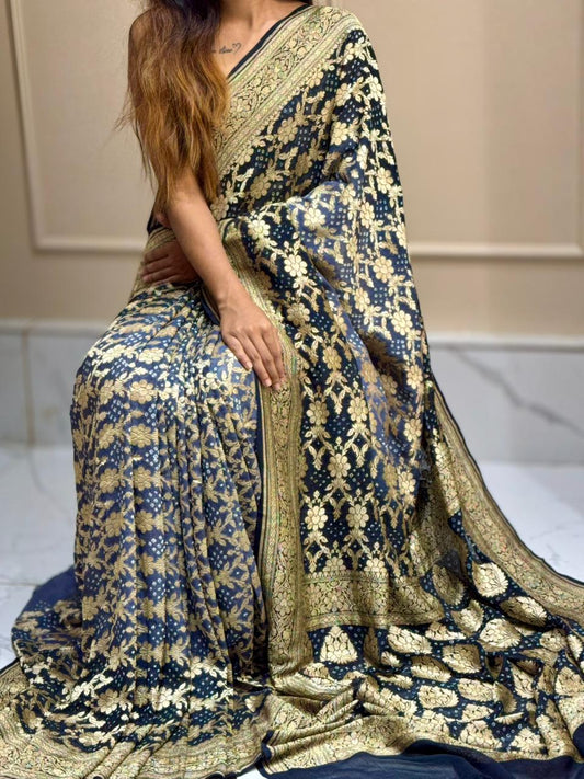 Bandhej Khaddi Saree