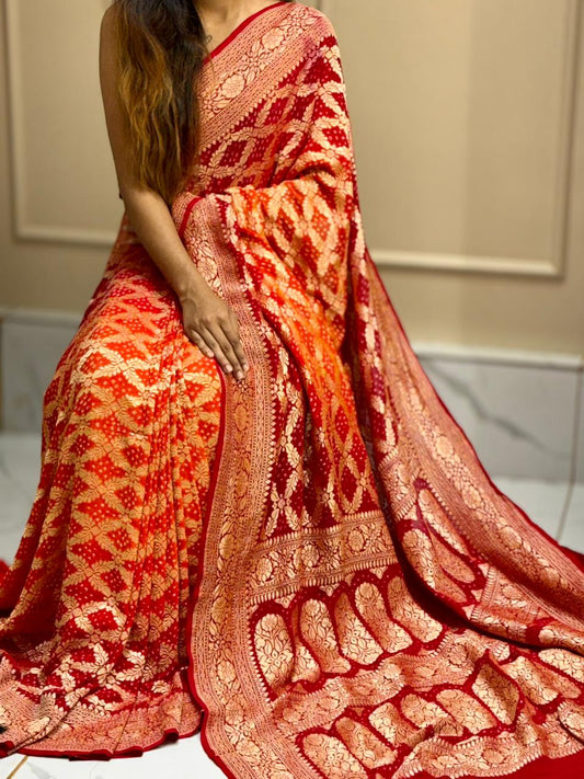 Bandhej Khaddi Saree