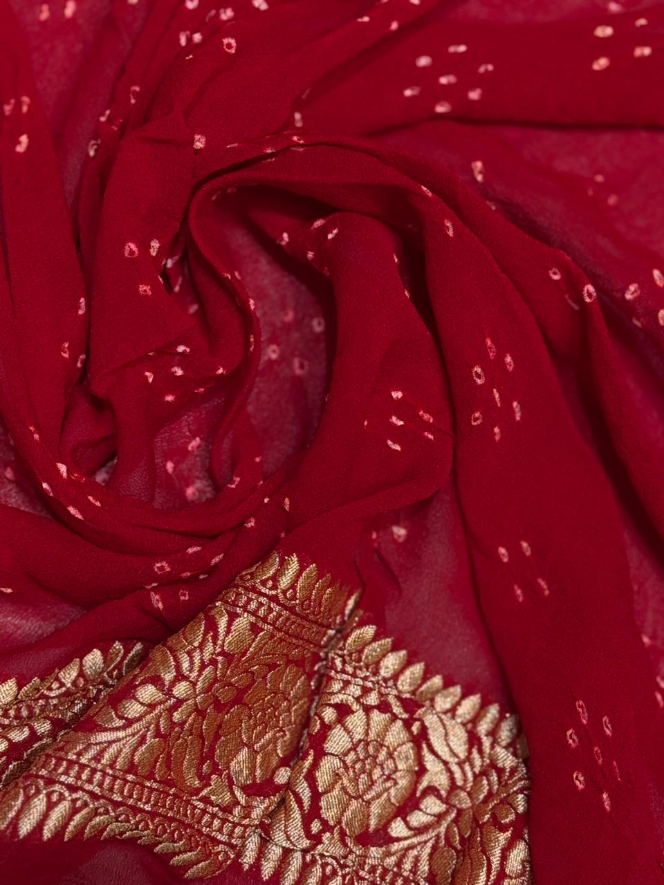 Bandhej Khaddi Saree