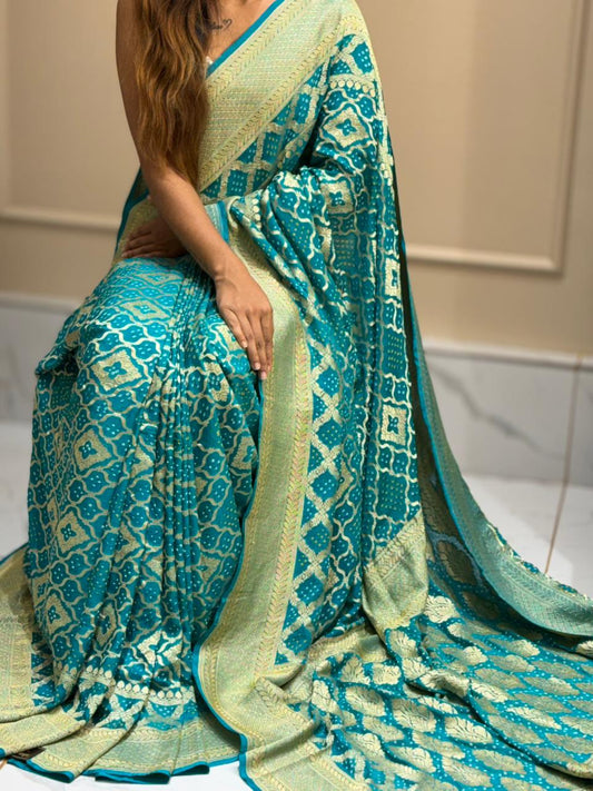 Bandhej Khaddi Saree