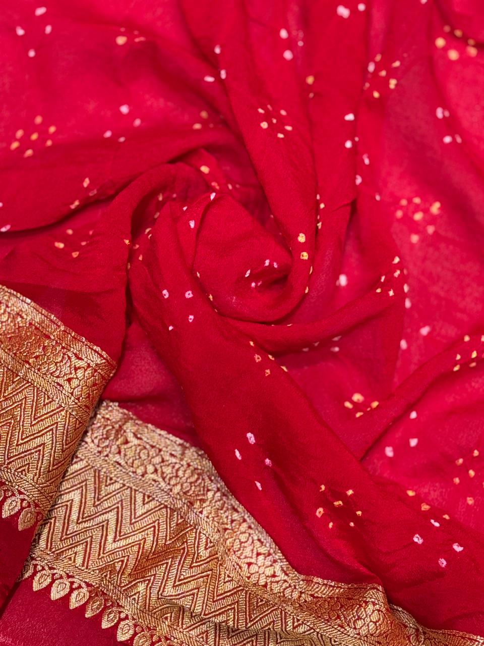 Bandhej Khaddi Saree