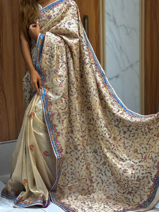 Kashmiri Work Tussar