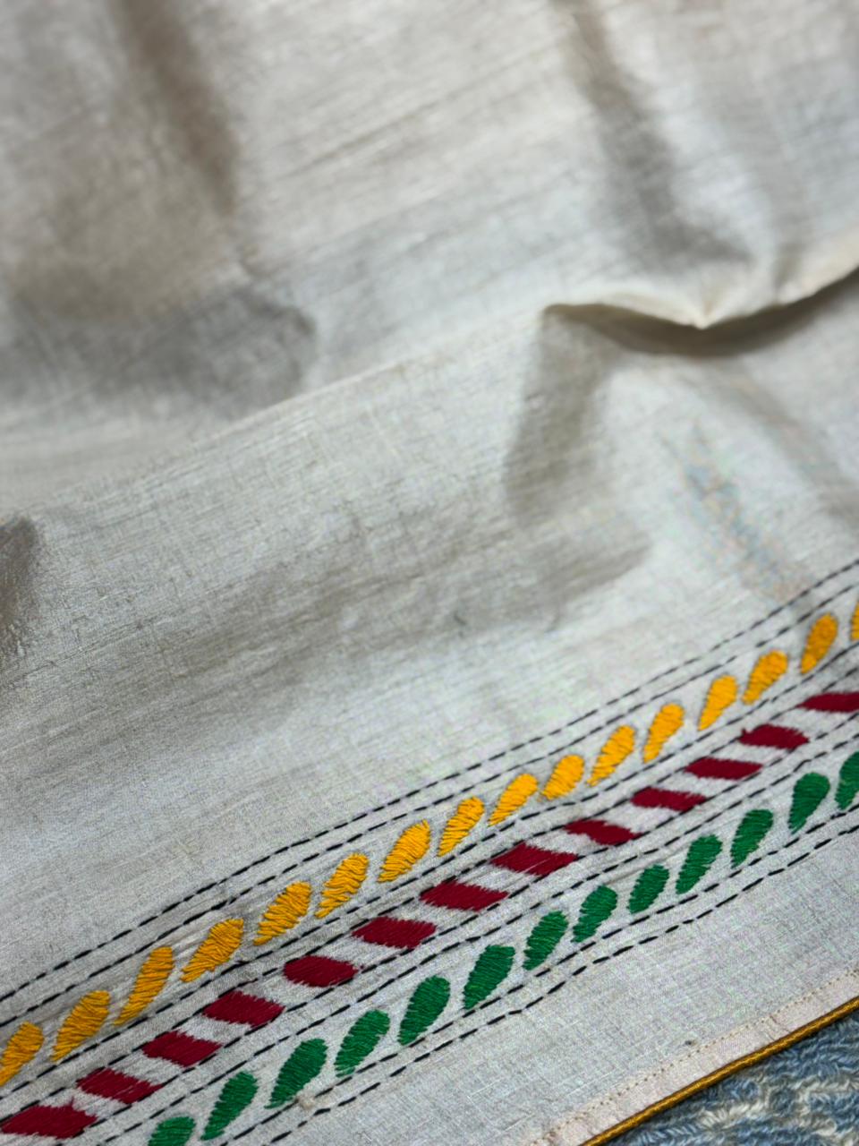 Pure Tussar Kantha