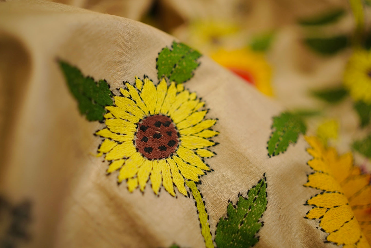 Pure Tussar Kantha