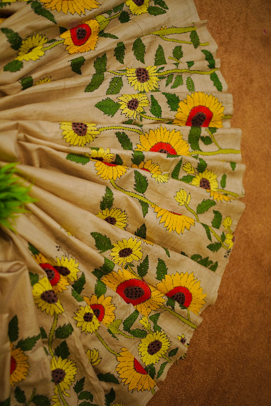 Pure Tussar Kantha