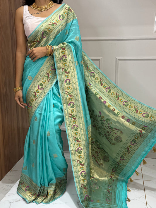 SEMI CREPE PAITHANI