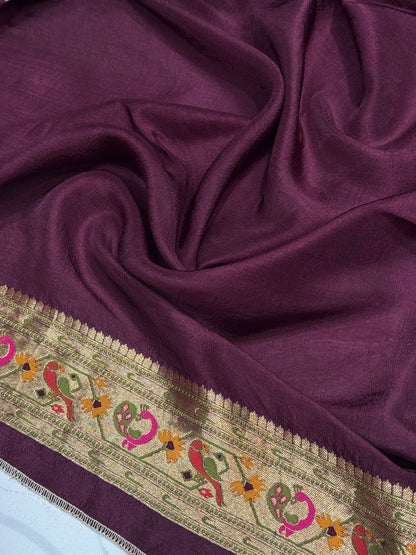 SEMI CREPE PAITHANI