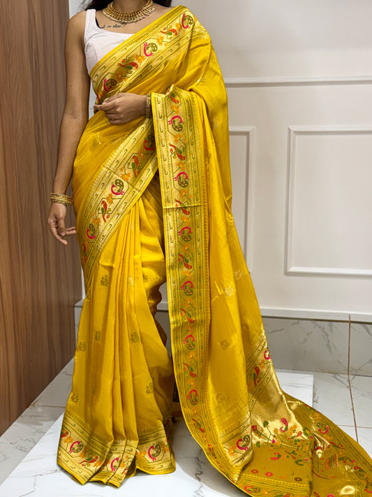 SEMI CREPE PAITHANI