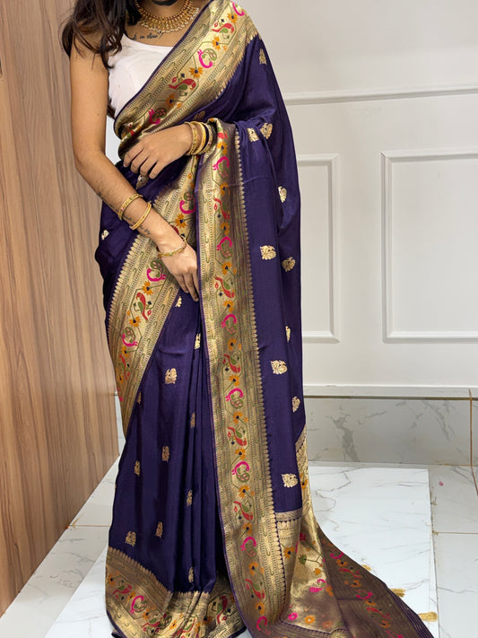 SEMI CREPE PAITHANI
