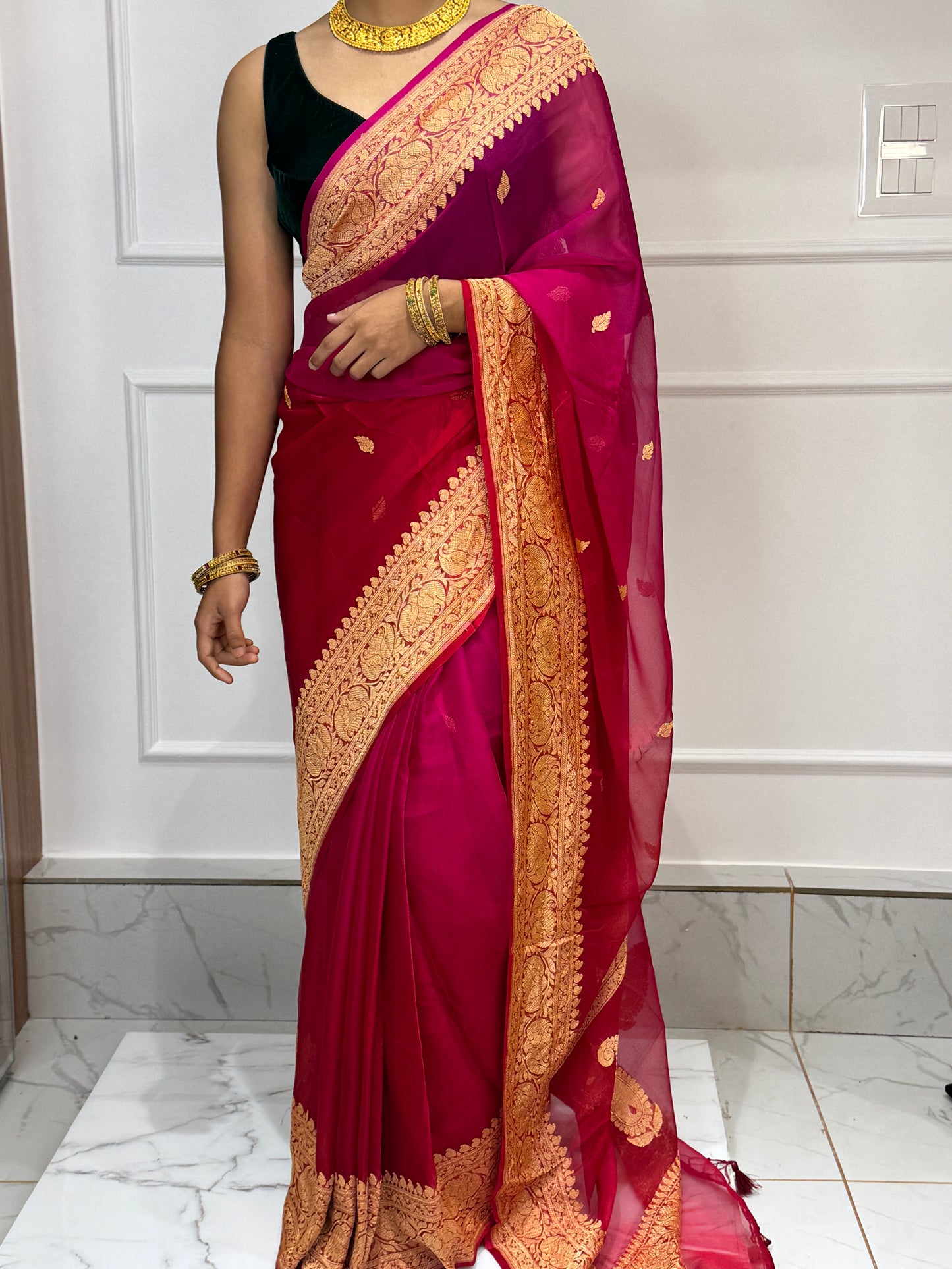 PURE CHIFFON BENARASI