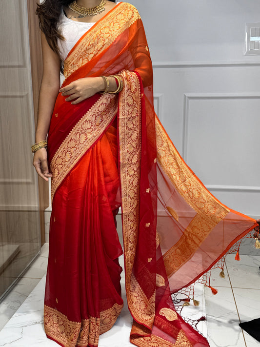 PURE CHIFFON BENARASI