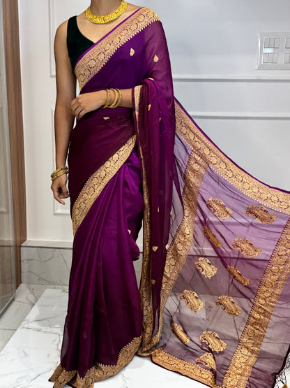 PURE CHIFFON BENARASI