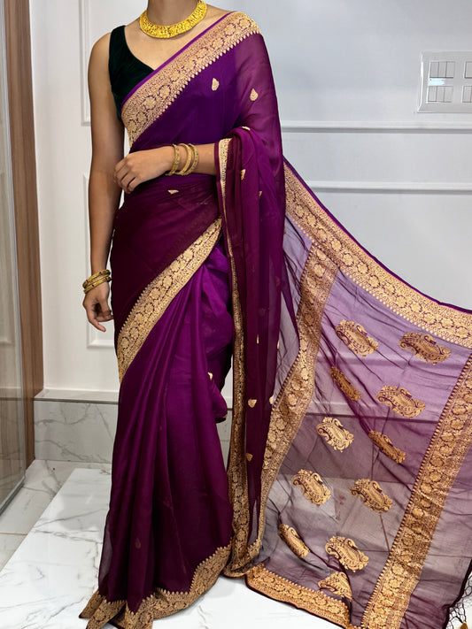 PURE CHIFFON BENARASI