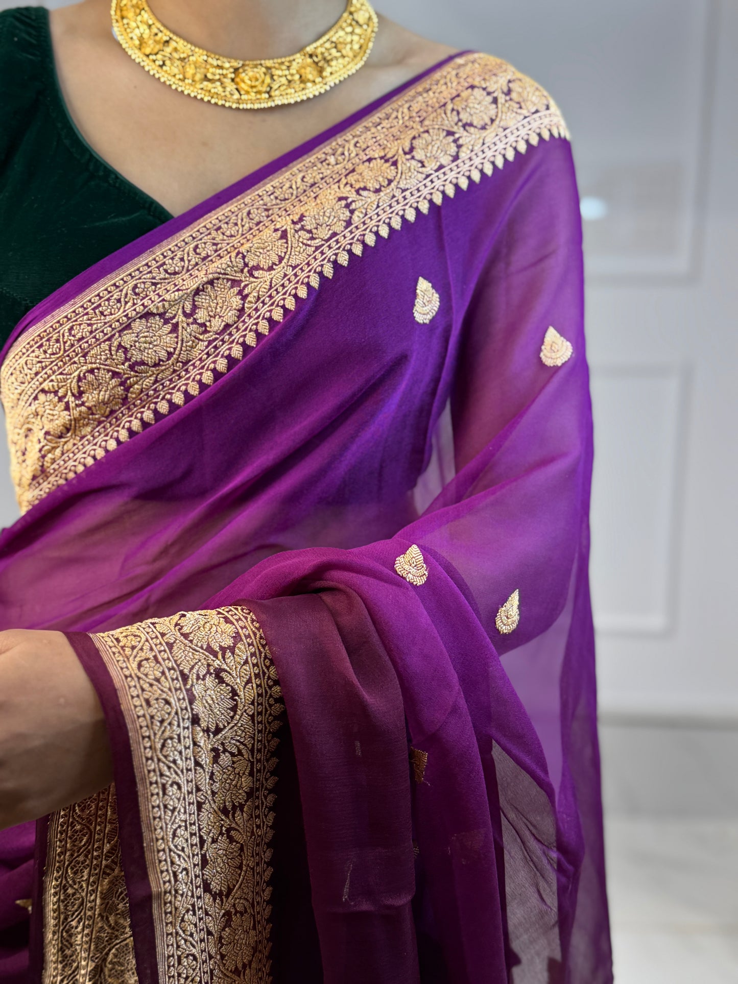PURE CHIFFON BENARASI