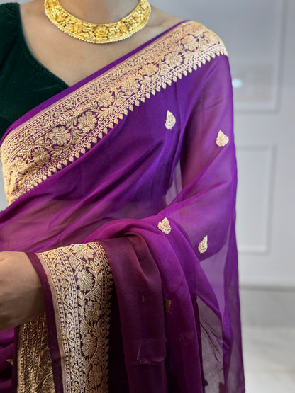 PURE CHIFFON BENARASI