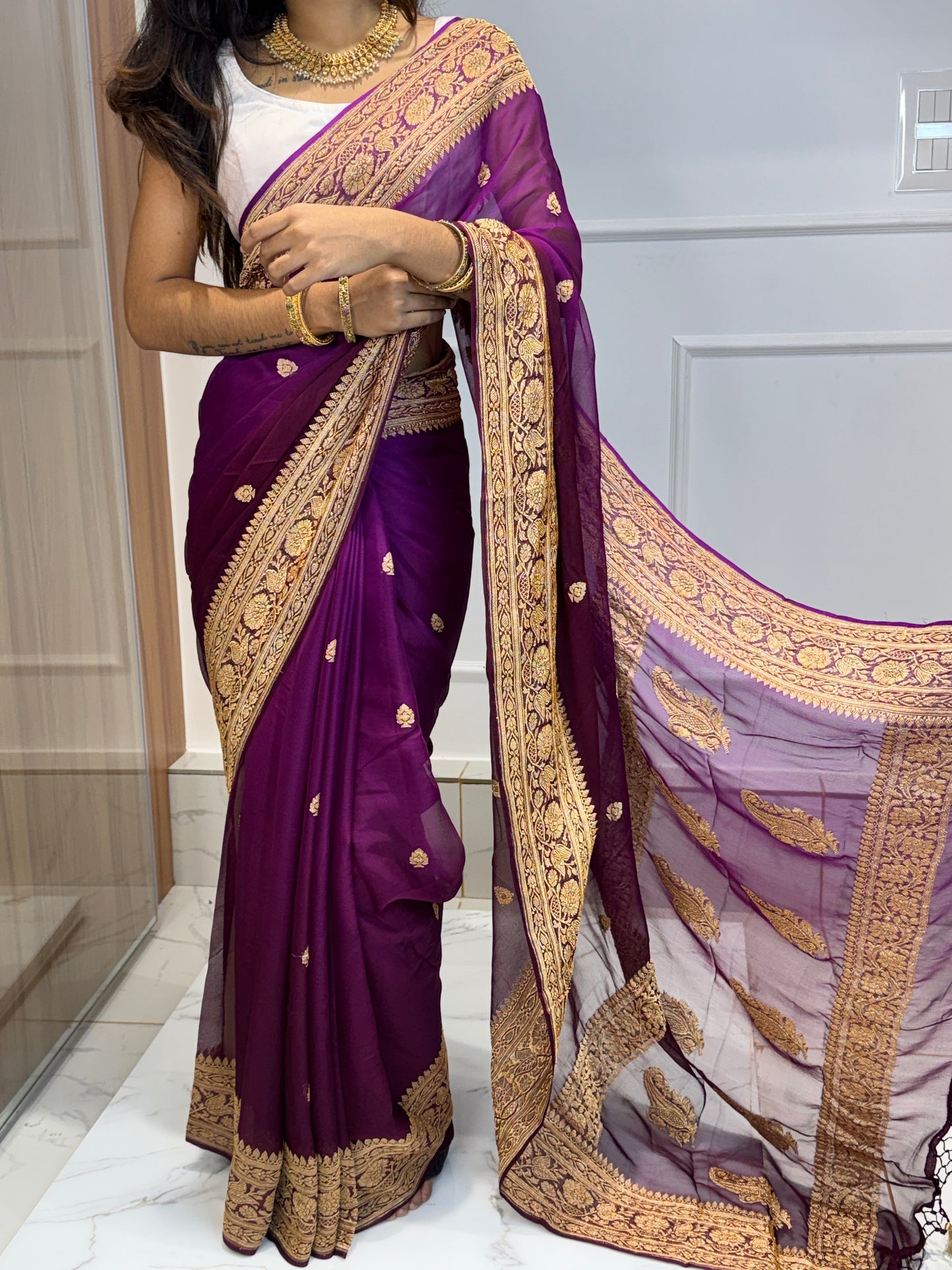 PURE CHIFFON BENARASI
