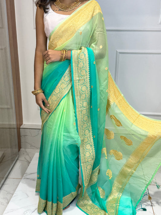 PURE CHIFFON BENARASI