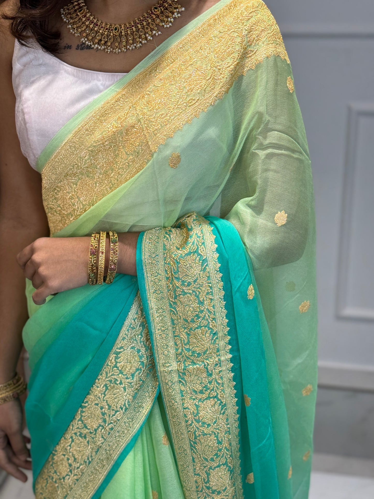 PURE CHIFFON BENARASI