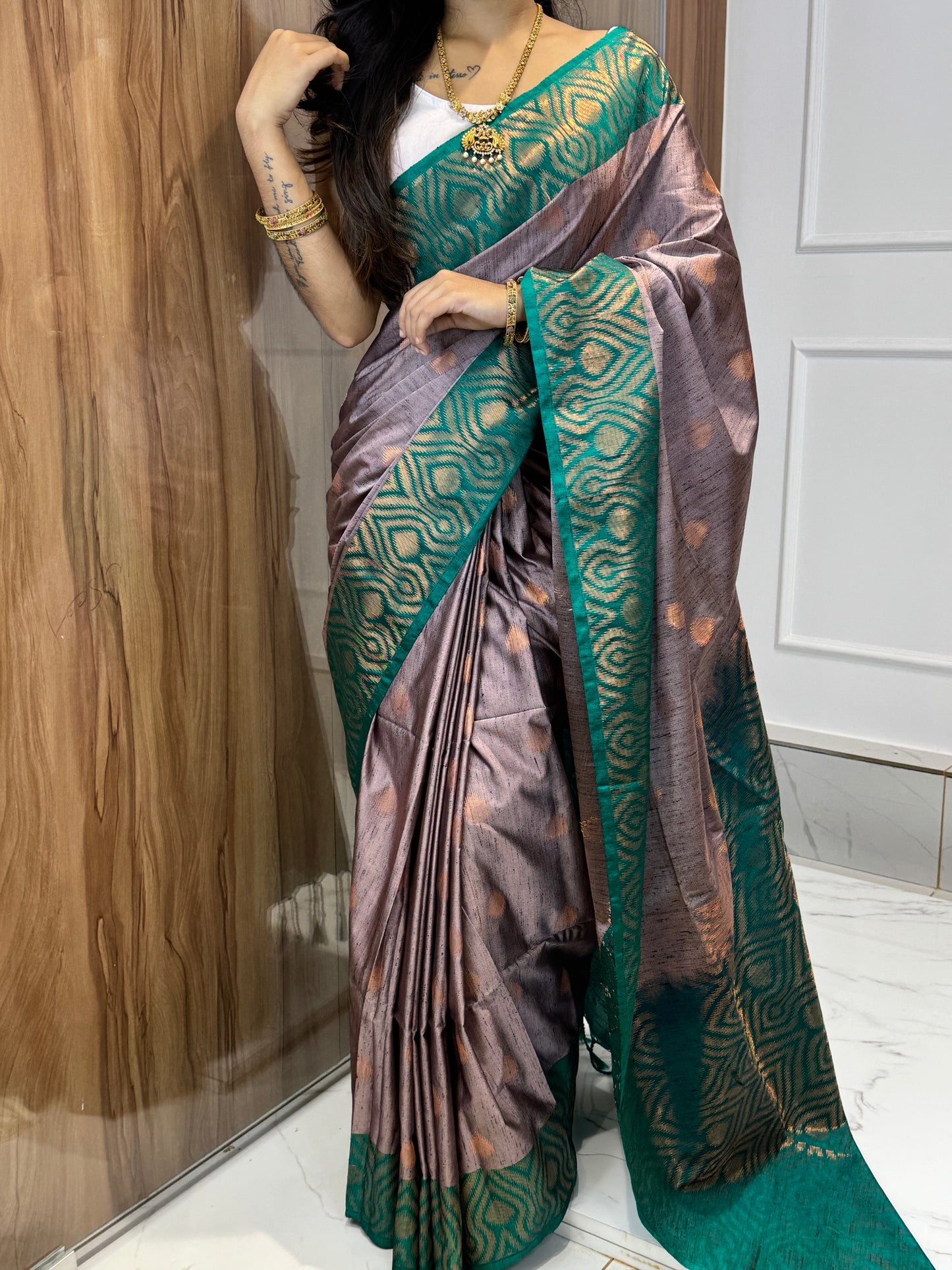 SEMI RAW SILK