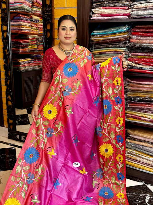 Tussar kantha