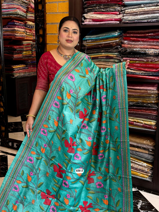 Tussar kantha