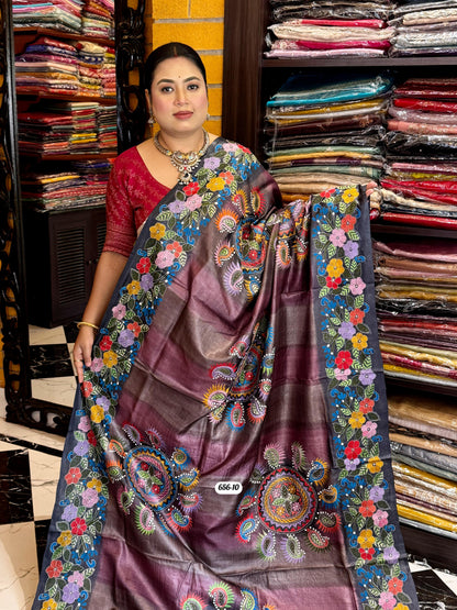 Tussar kantha