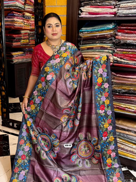 Tussar kantha