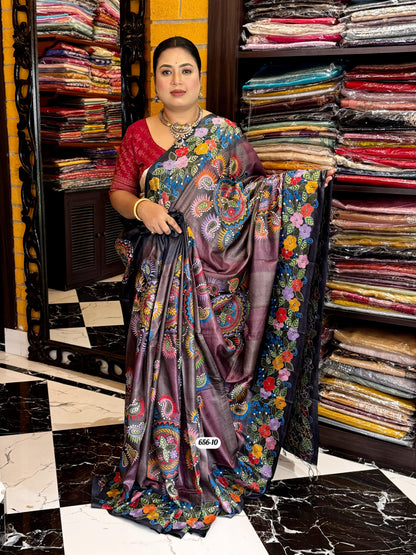 Tussar kantha