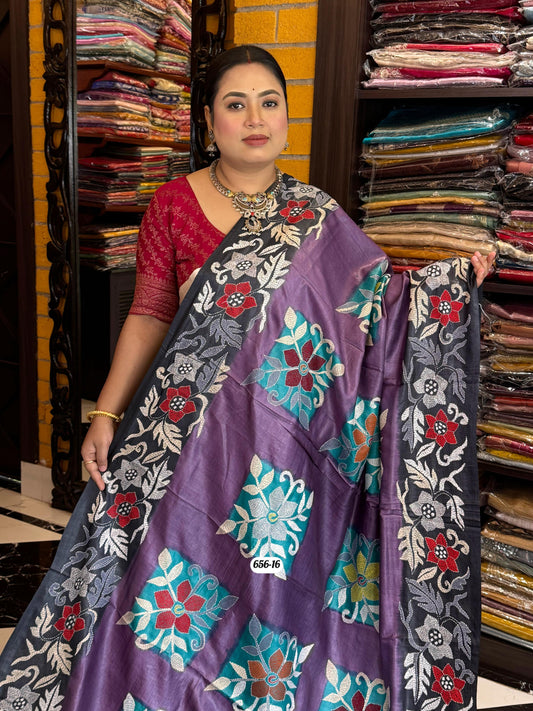 Tussar kantha
