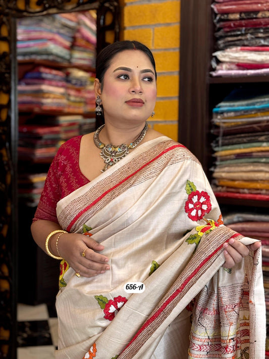 Tussar kantha