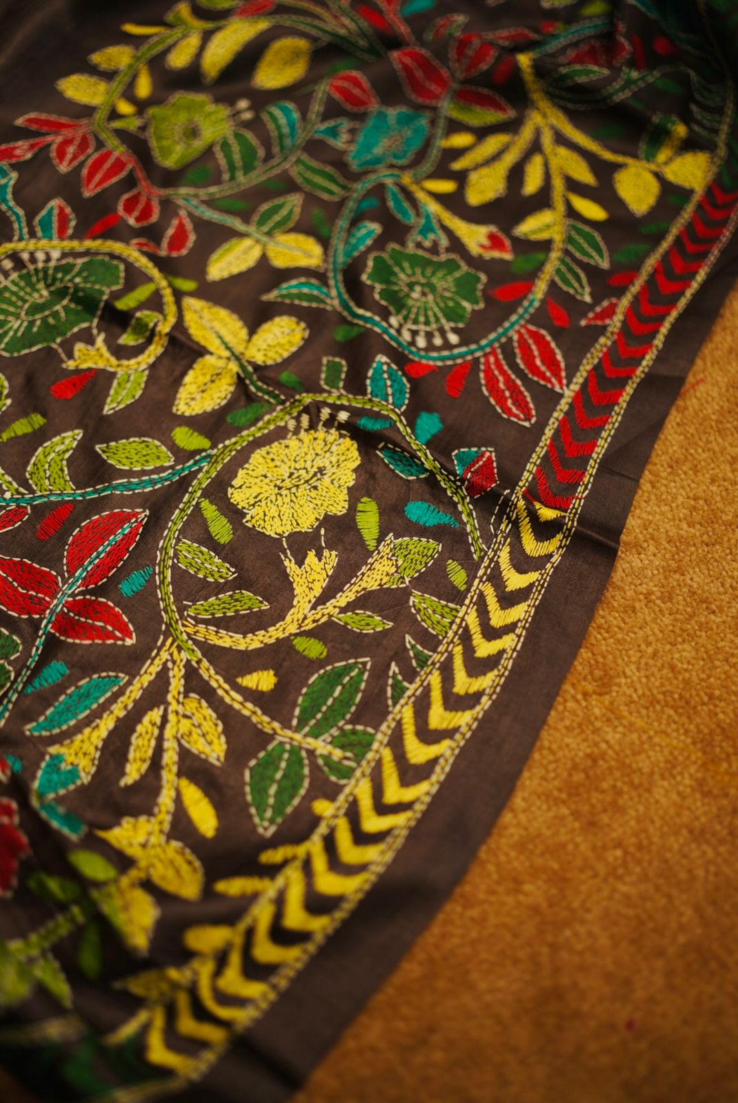 Pure Tussar Kantha