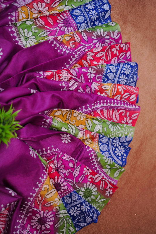 Pure Tussar Kantha