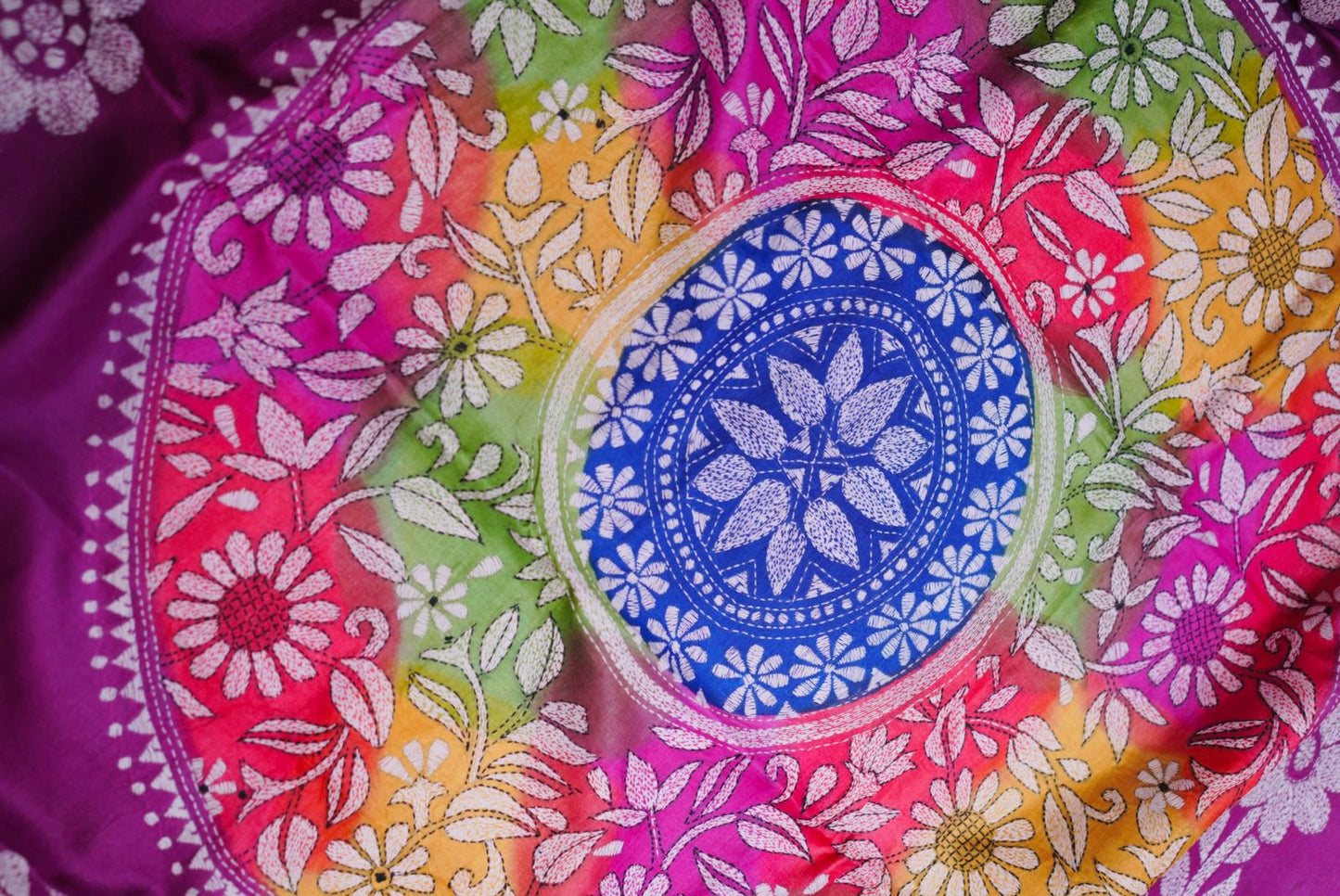 Pure Tussar Kantha