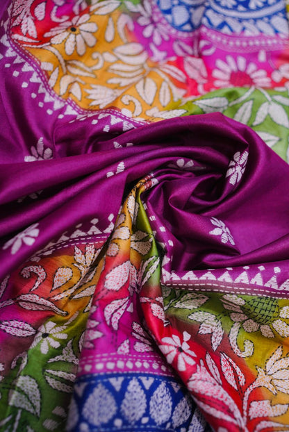 Pure Tussar Kantha