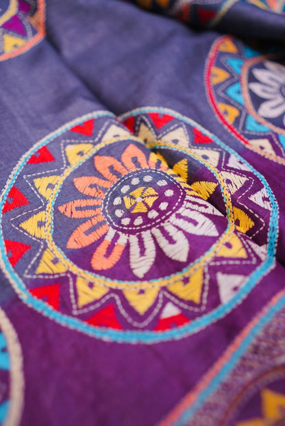 Pure Tussar Kantha