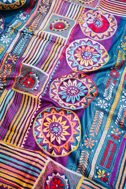Pure Tussar Kantha