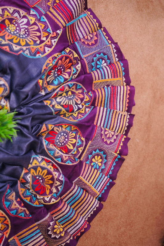 Pure Tussar Kantha