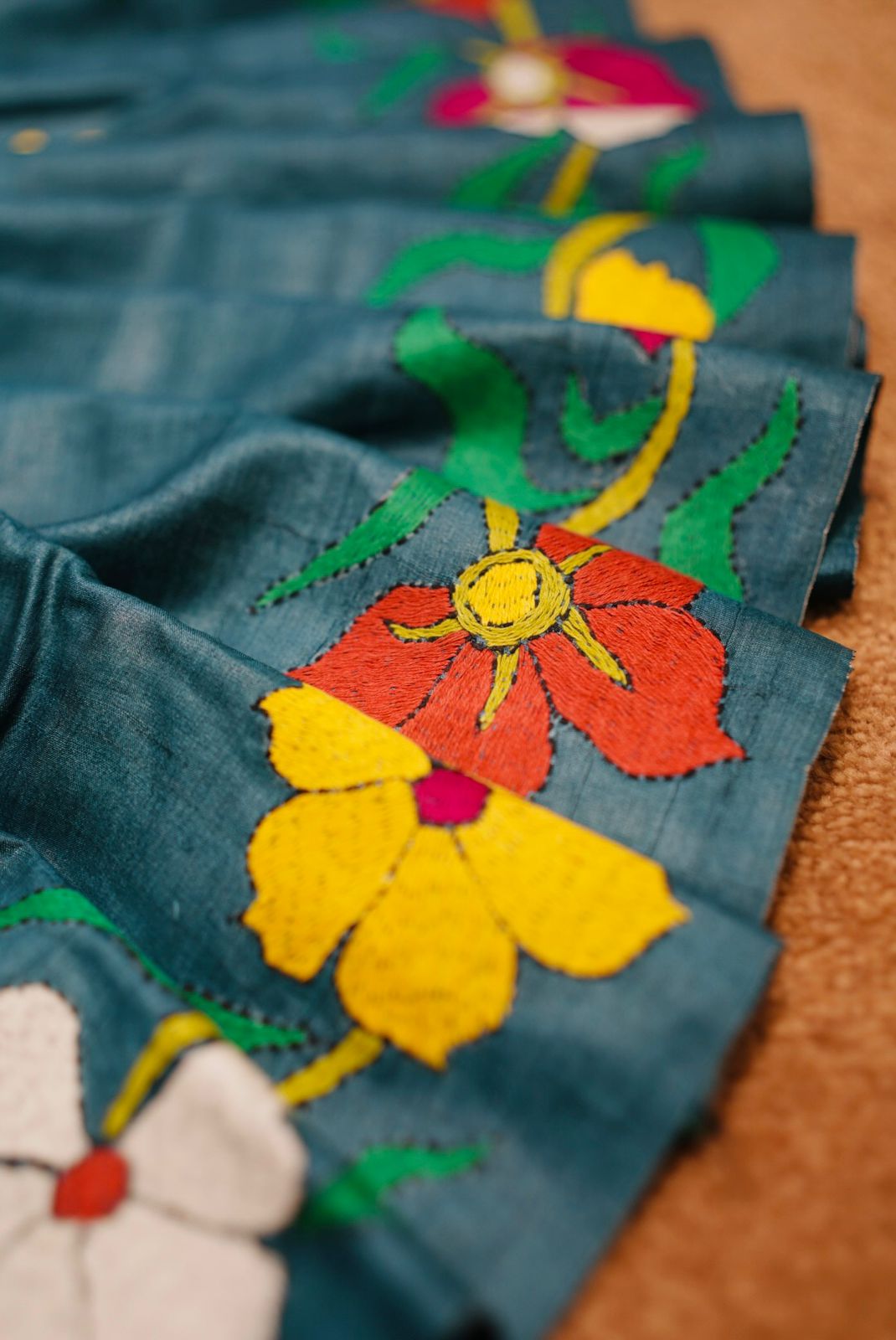 Pure Tussar Kantha
