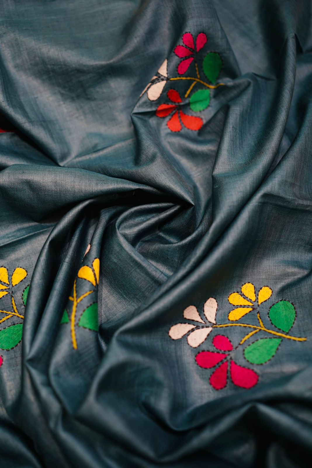 Pure Tussar Kantha
