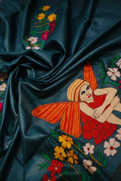 Pure Tussar Kantha