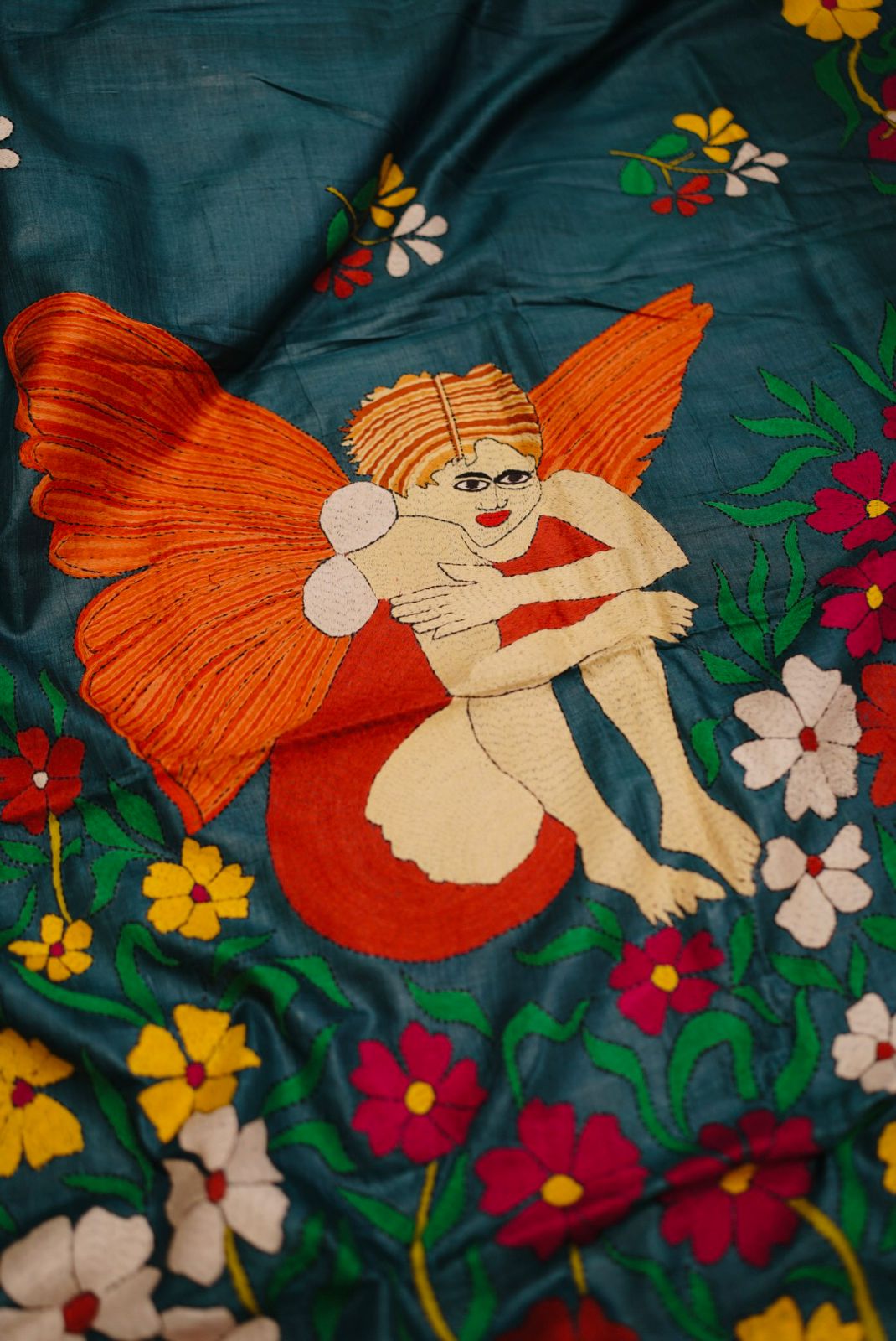 Pure Tussar Kantha
