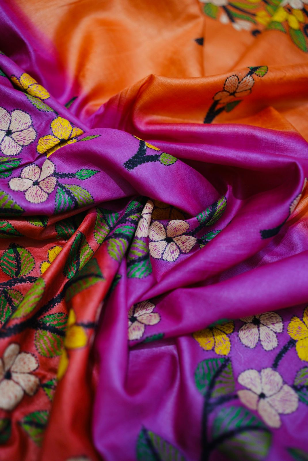 Pure Tussar Kantha